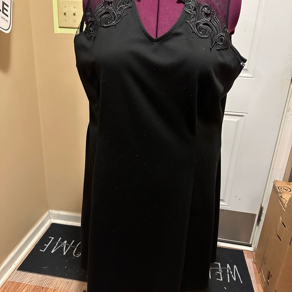Ashley Stewart Black Backless Dress